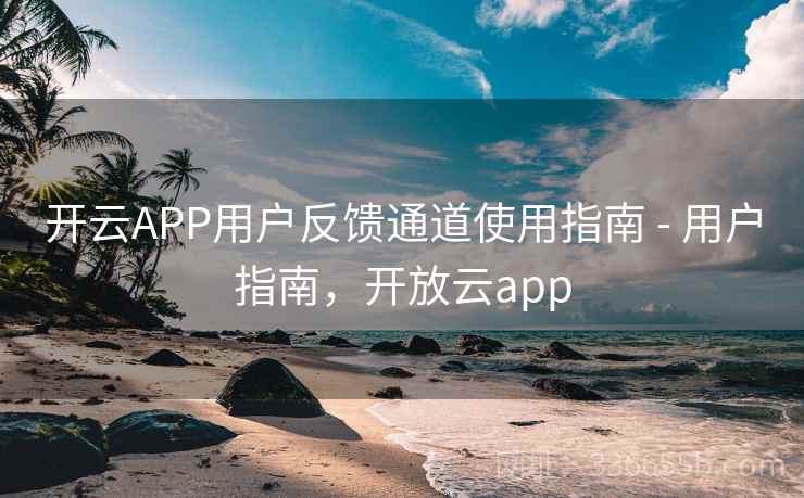 开云APP用户反馈通道使用指南 - 用户指南，开放云app