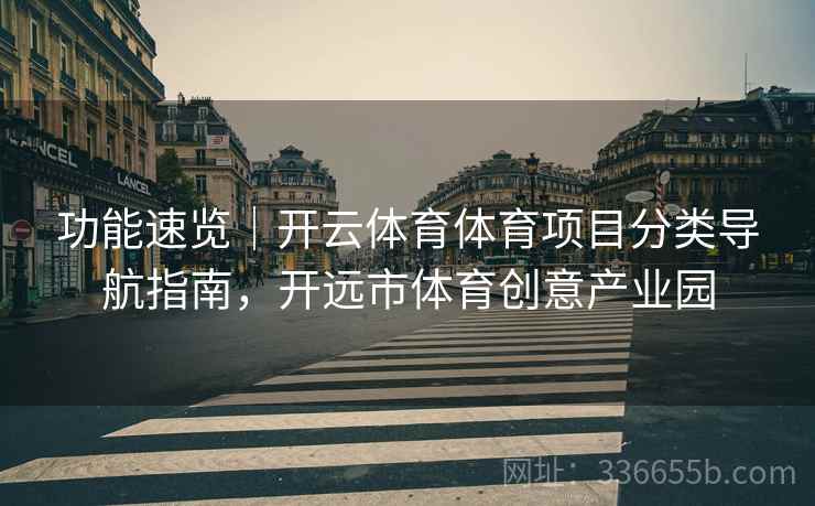 功能速览｜开云体育体育项目分类导航指南，开远市体育创意产业园